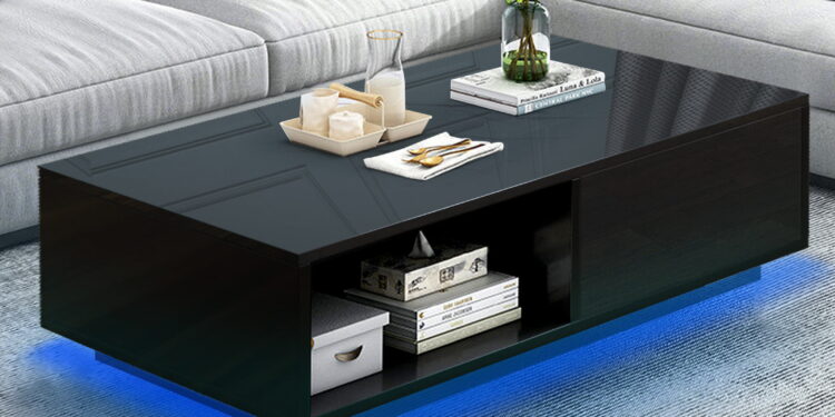 black coffee table