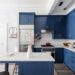 blue kitchen cabinets