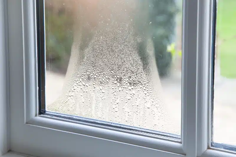 Condensation basement window