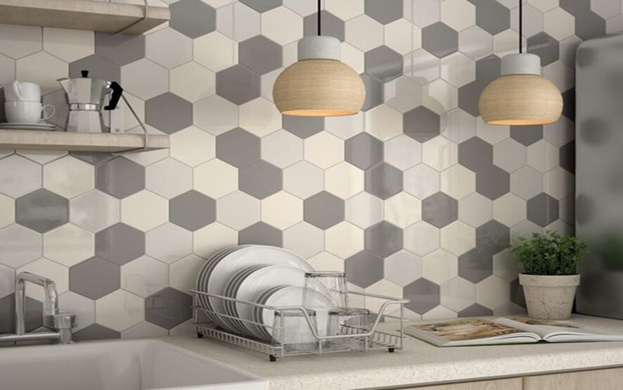 Hexagonal tiles design