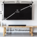 50 Inch TV Dimensions