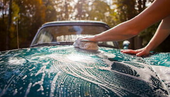 car cleaning at home
