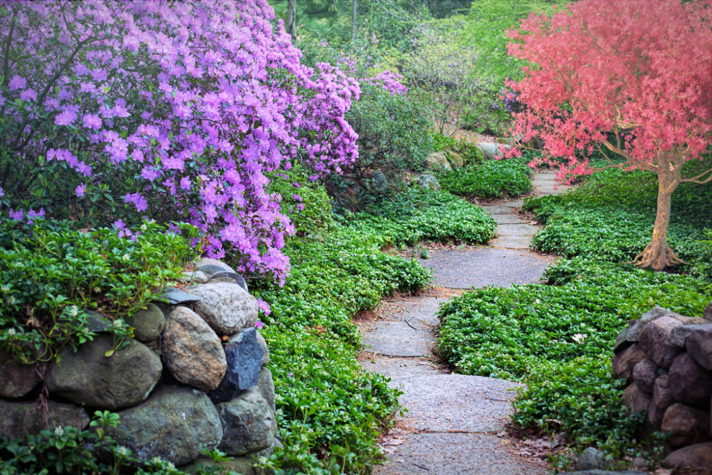 DIY Garden Paths garden makeover