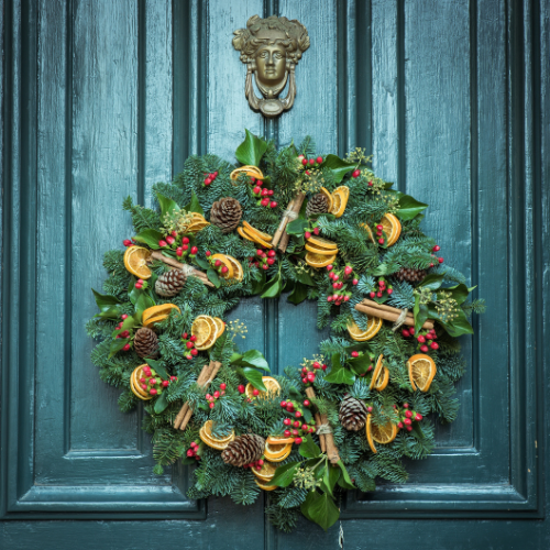 homemade wreath Outdoor Home Improvement Ideas